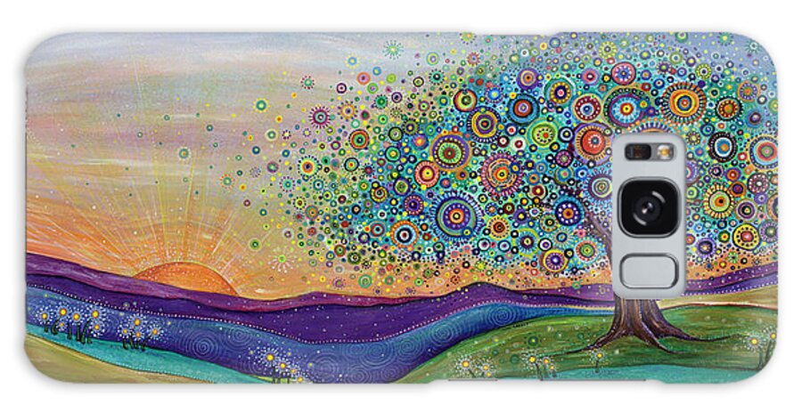 Landscape Galaxy Case featuring the painting Afterglow - This Beautiful Life by Tanielle Childers