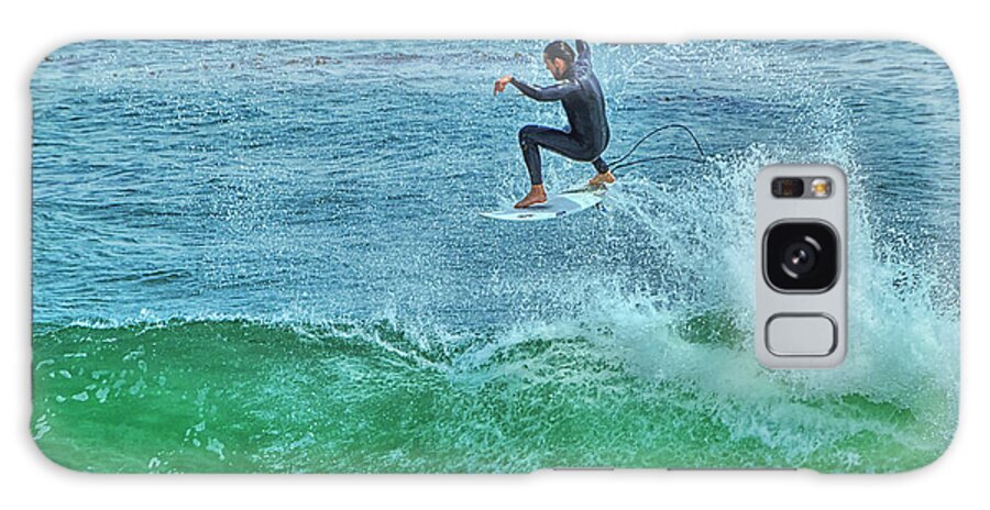 Surfer Galaxy Case featuring the photograph Air Time by Paul Gillham