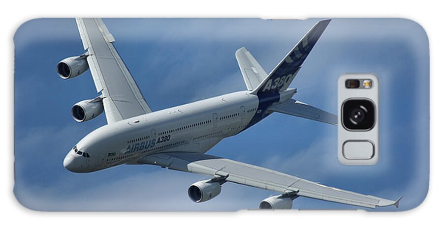 Airbus Galaxy Case featuring the photograph Airbus A380 by Tim Beach