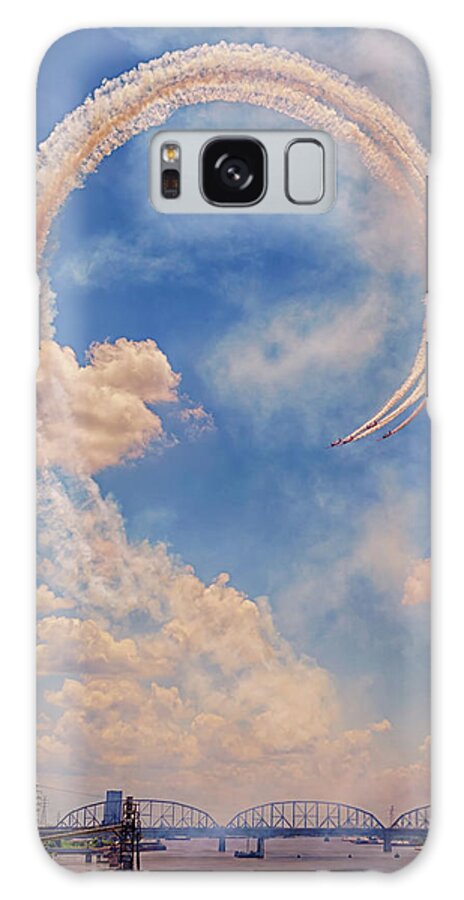 Aeroshell Galaxy Case featuring the photograph Airshow at the Lou by Susan Rissi Tregoning