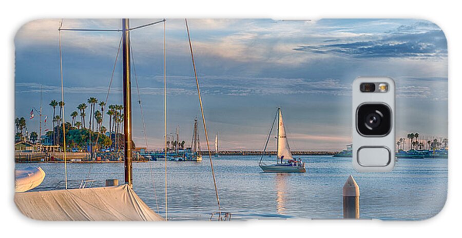 Naples Canals Galaxy Case featuring the photograph Alamitos Bay inlet Sailboat by David Zanzinger