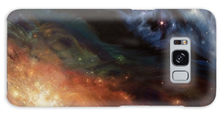 Alchemy Of Light Galaxy Case featuring the painting Alchemy of Light by Lucy West