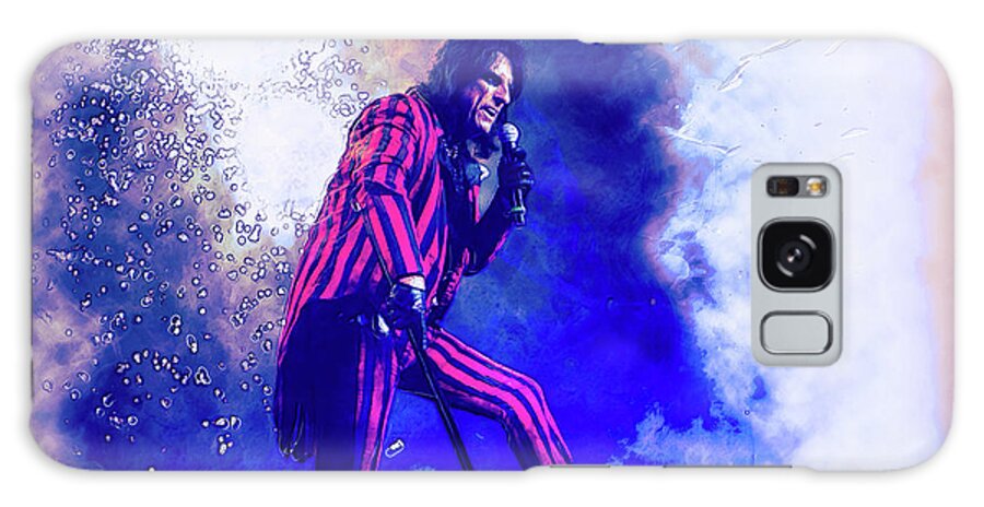 Alice Cooper Galaxy Case featuring the photograph Alice Cooper On Stage by Thomas Leparskas