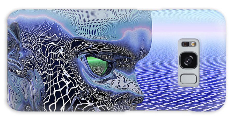 Alien Galaxy Case featuring the digital art Alien Stare by Nicholas Burningham