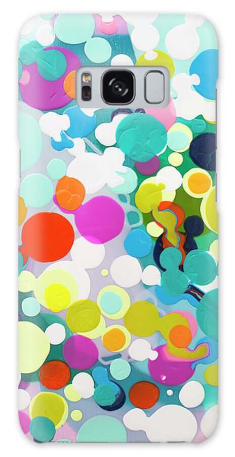 Abstract Galaxy Case featuring the painting All in the Timing by Claire Desjardins