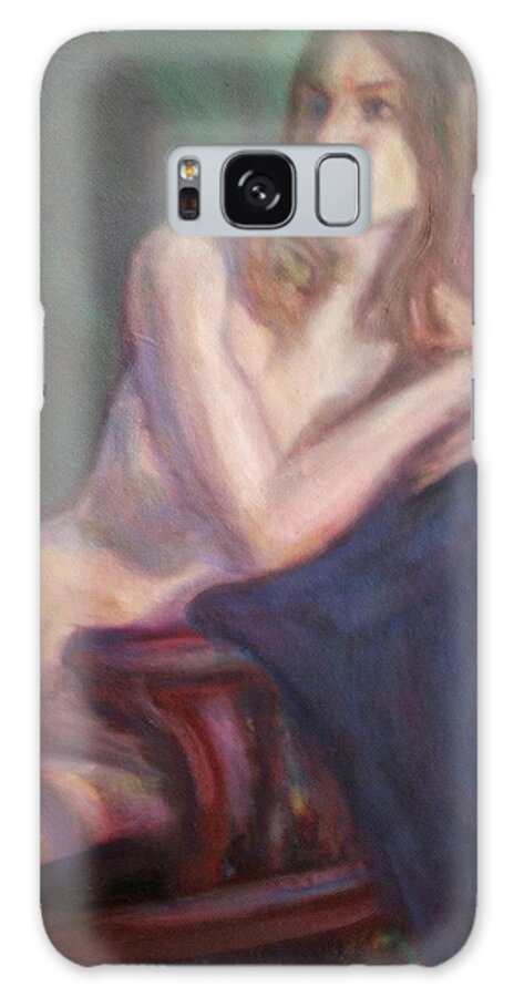 Quin Sweetman Galaxy Case featuring the painting Almost Spring by Quin Sweetman