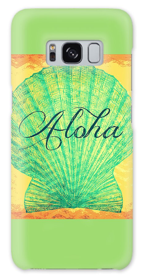 Brandi Fitzgerald Galaxy Case featuring the digital art Aloha Shell by Brandi Fitzgerald