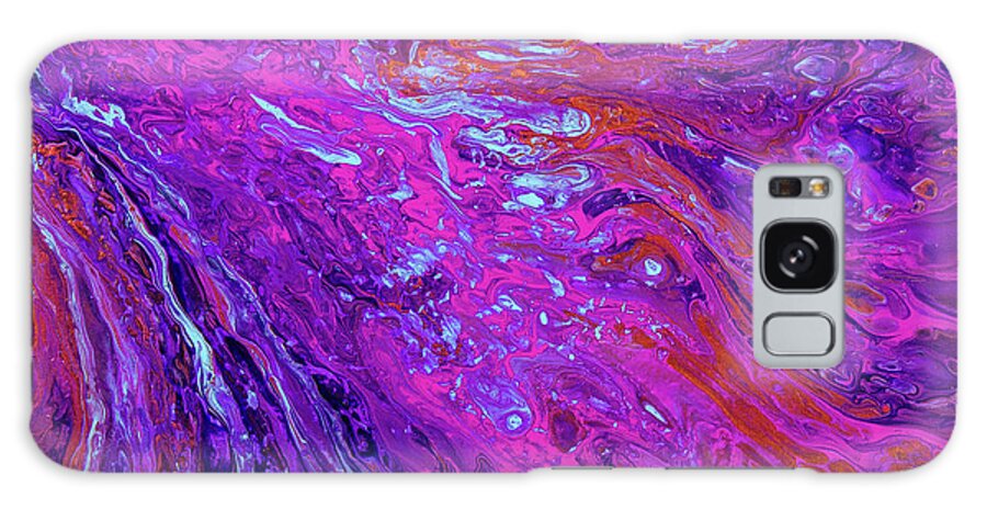 Fluid Galaxy Case featuring the painting Along for the Ride by Jennifer Walsh