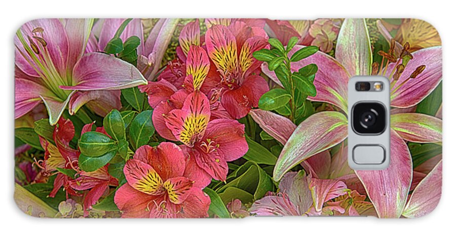 Flowers Galaxy Case featuring the photograph Alstrom and Lilies by Isaac Ber Photography