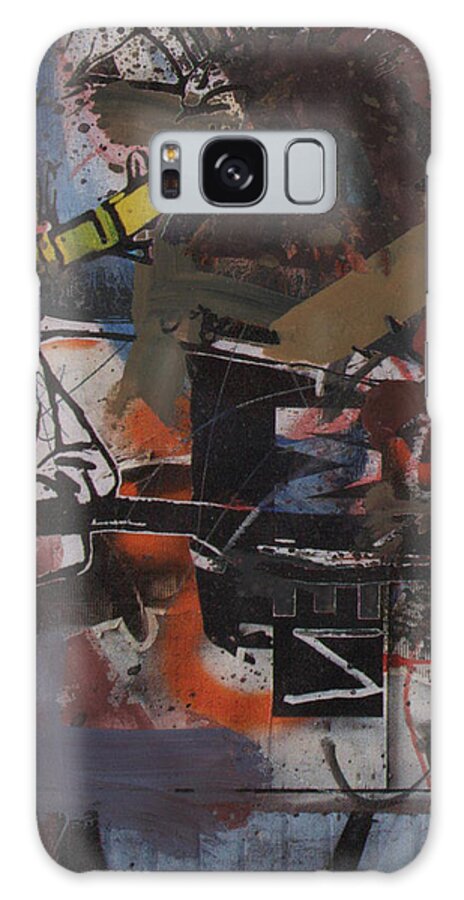  Galaxy Case featuring the painting Altered one-off #1 by Robert Anderson
