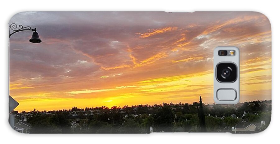 Cloud Galaxy Case featuring the photograph Colorful Sunset in Mission Viejo by J R Yates