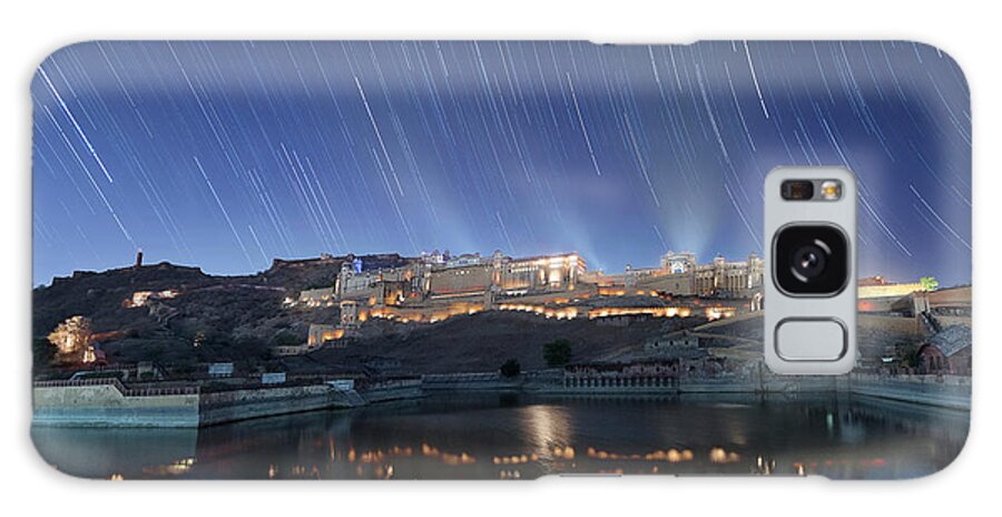  Galaxy Case featuring the photograph Amber fort after sunset by Pradeep Raja Prints