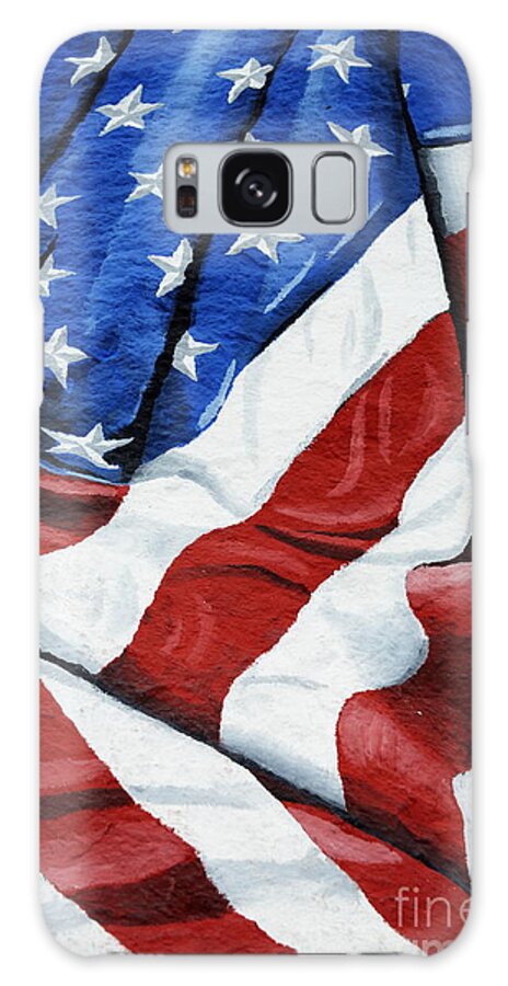Red White Blue Us U.s. Usa U.s.a.american Flag Old Glory Colors Galaxy Case featuring the photograph American Colors No 2 6911 by Ken DePue