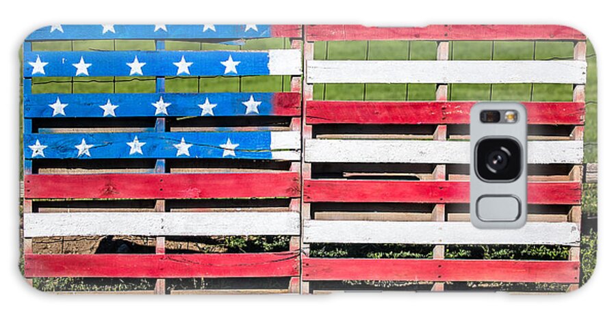 American Flag Galaxy Case featuring the photograph American Folk Art by Todd Klassy