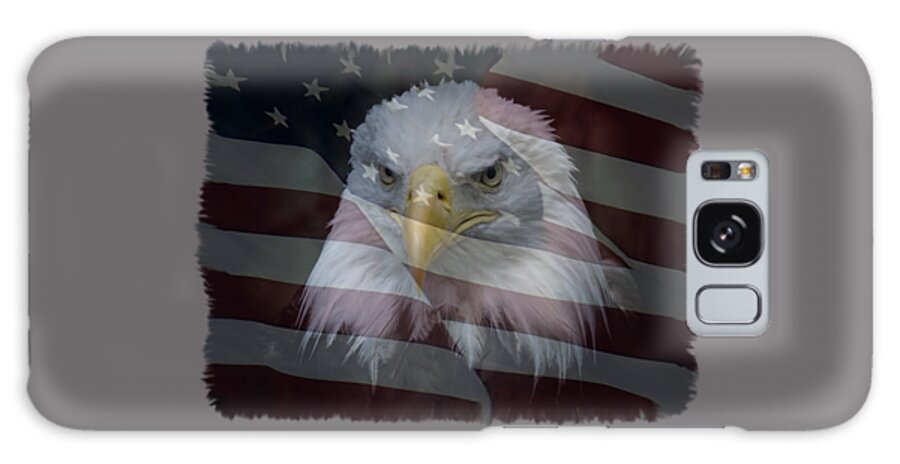 Eagle And Flag Galaxy Case featuring the photograph American Pride 2 by Ernest Echols
