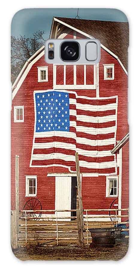 Barn Galaxy Case featuring the photograph American Pride by Susan Rissi Tregoning