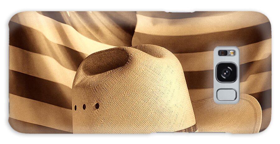 American Galaxy Case featuring the photograph American Rodeo Cowboy Hat by American West Legend By Olivier Le Queinec