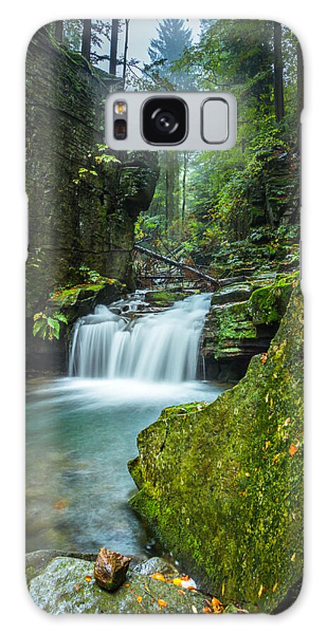 Waterfall Galaxy Case featuring the photograph Among the green rocks by Dmytro Korol