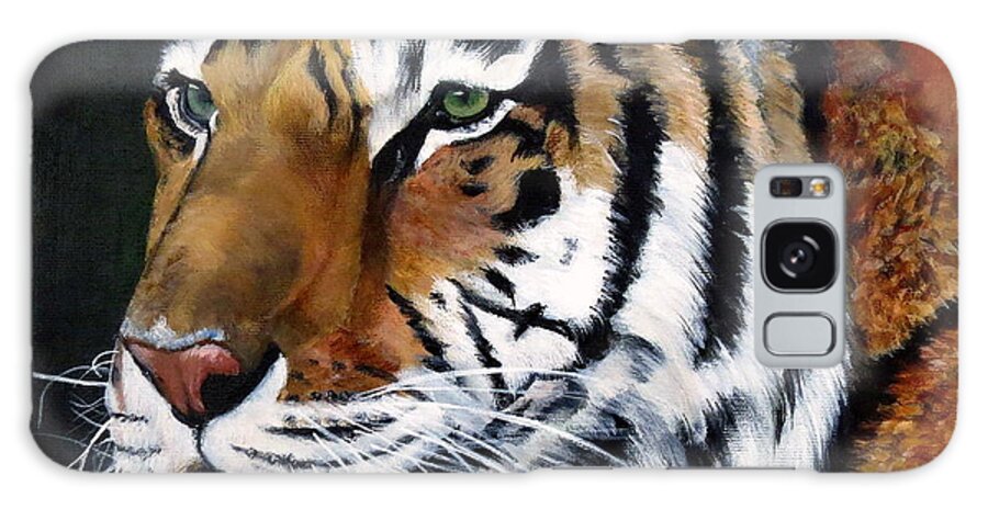Siberian Galaxy Case featuring the painting Amur Tiger by Marilyn McNish