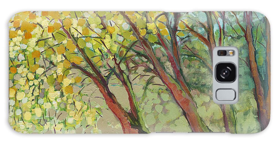 Tree Galaxy Case featuring the painting An Afternoon at the Park by Jennifer Lommers