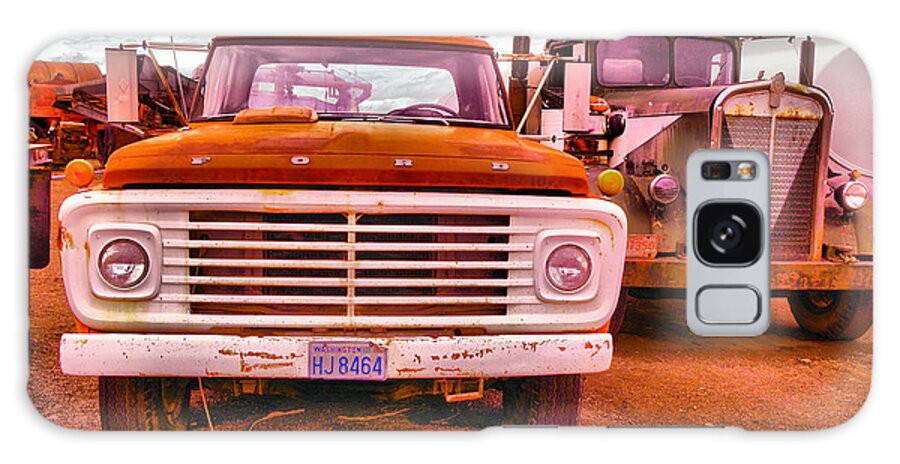 Trucks Galaxy Case featuring the photograph An old ford and kenworth by Jeff Swan