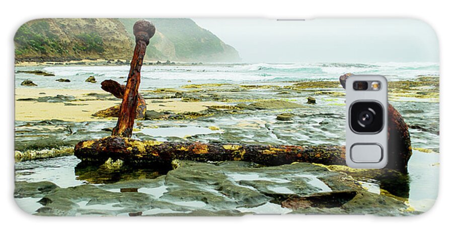 Marie Gabrielle Anchor Wreck Beach Galaxy S8 Case featuring the photograph Anchor at rest by Angela DeFrias