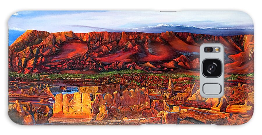 Landscape Galaxy Case featuring the painting Ancient City by Terry R MacDonald
