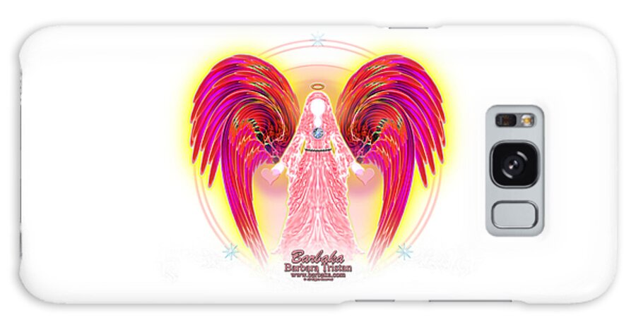Angels Galaxy Case featuring the digital art Angel Intentions Divine Timing by Barbara Tristan