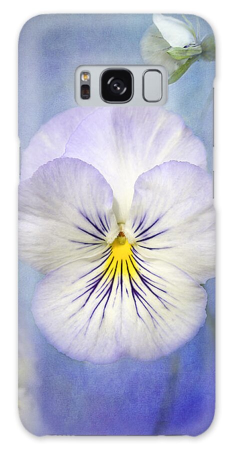 White Pancy Flower Galaxy Case featuring the photograph Angel Wings by Marina Kojukhova