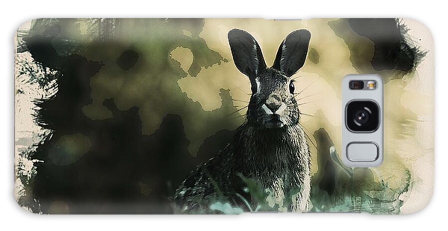 Zoo Galaxy Case featuring the painting Animal Kingdom Series - Rabbit 2 by Celestial Images