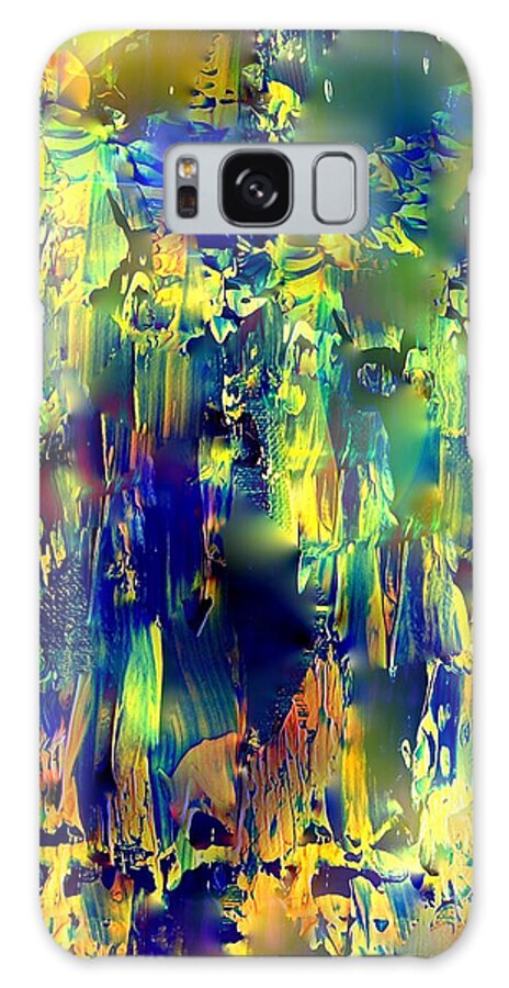 Painting-abstract Acrylic Galaxy Case featuring the mixed media Anticipation by Catalina Walker