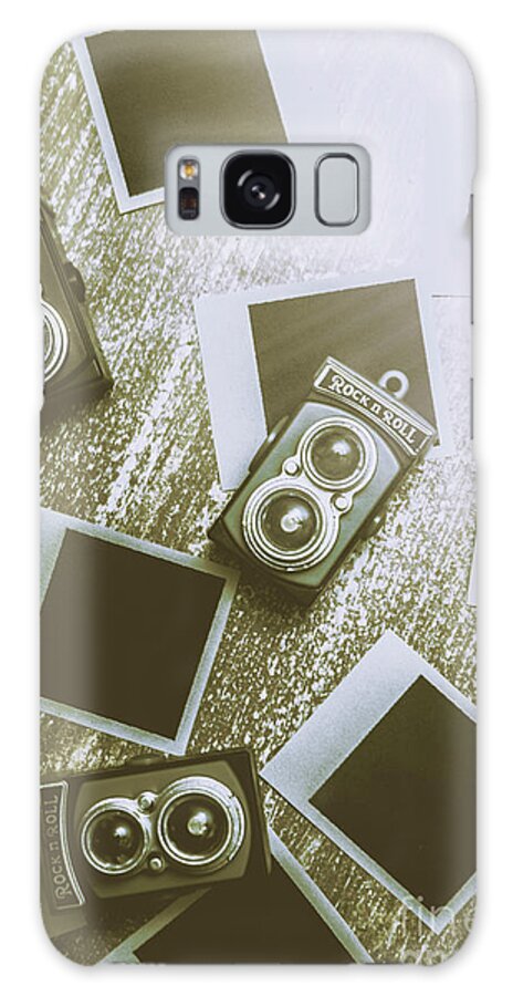 Camera Galaxy Case featuring the photograph Antique film photography fun by Jorgo Photography