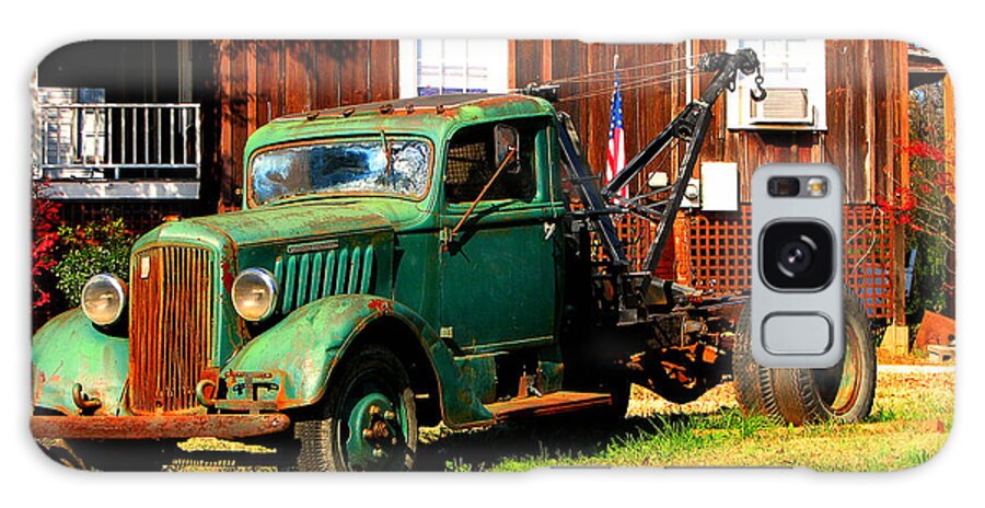 Tow Truck Galaxy Case featuring the photograph Antique Tow Truck by Barbara Bowen