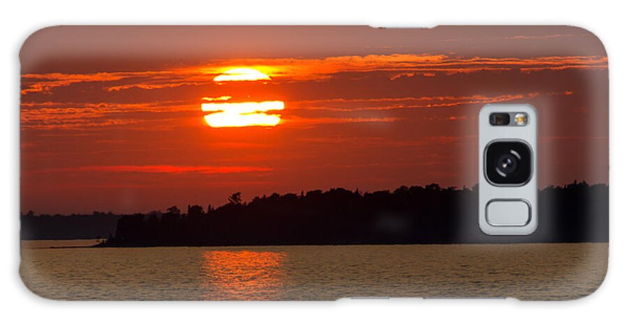 Apostle Islands Galaxy Case featuring the photograph Apostle Island Sunset by CJ Benson