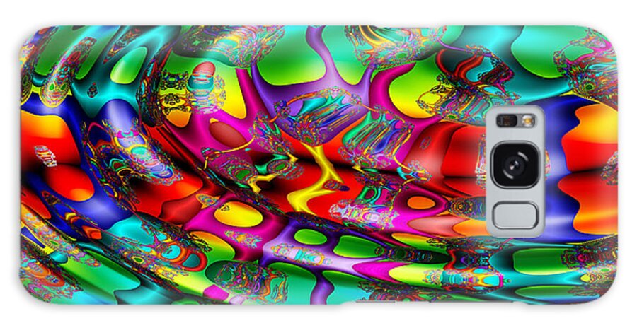 Multicolor Galaxy Case featuring the digital art April's Fool- by Robert Orinski