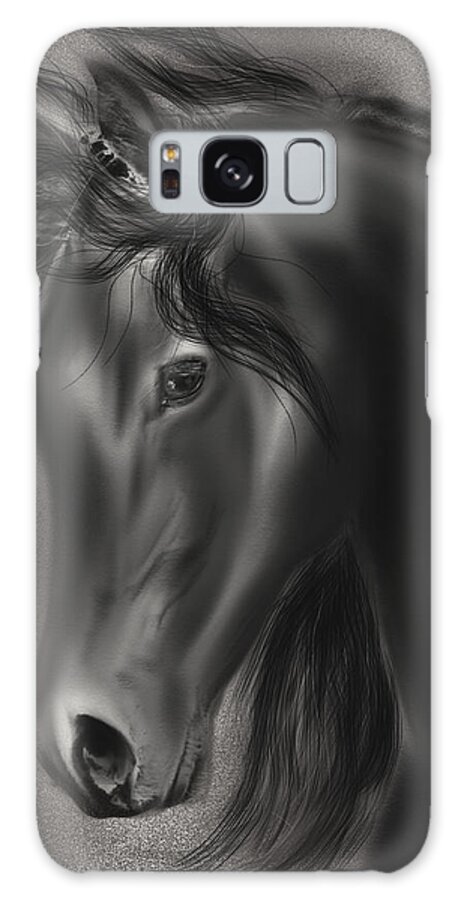 Horse Galaxy Case featuring the drawing Arabian Horse by Becky Herrera