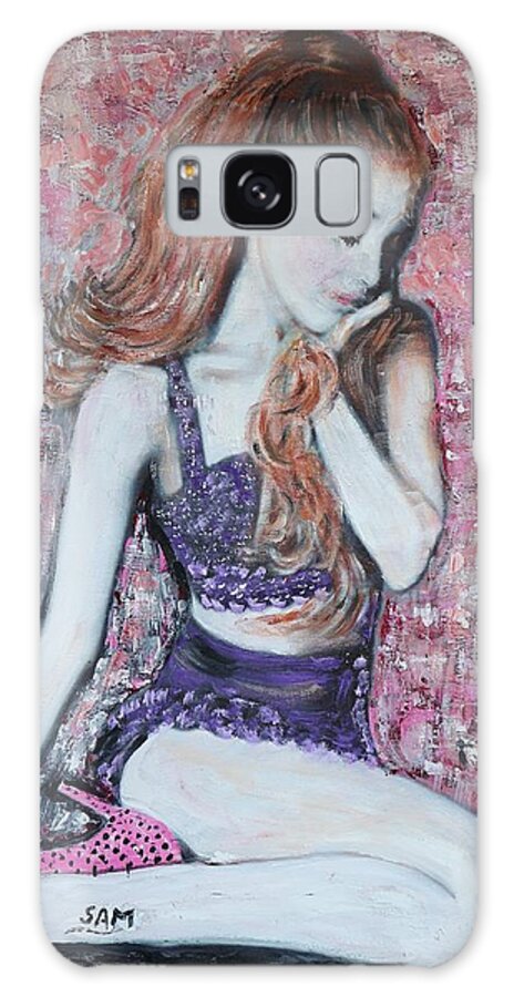 Singer Songwriter Galaxy Case featuring the painting Araina Grande by Sam Shaker