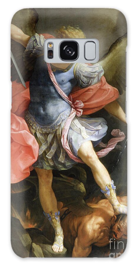 St Galaxy Case featuring the painting Archangel Michael Defeating Satan by Guido Reni