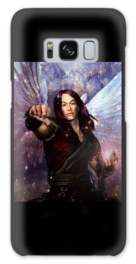 Angel Galaxy S8 Case featuring the painting Archangel Raphael Heals by Suzanne Silvir