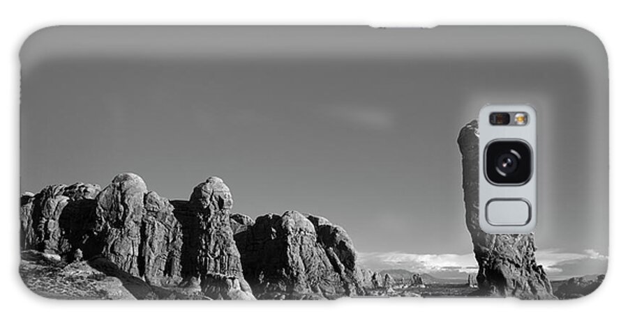 Arches Galaxy Case featuring the photograph Arches NP XV BW by David Gordon