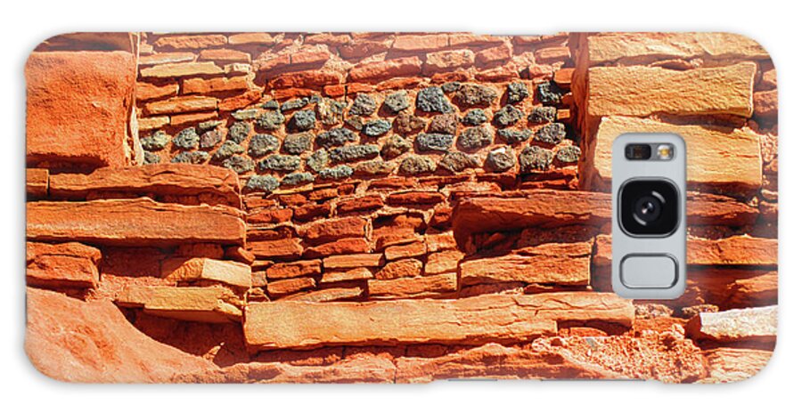 Arizona Galaxy Case featuring the photograph Arizona Indian Ruins Rock Brick Texture by Ilia -