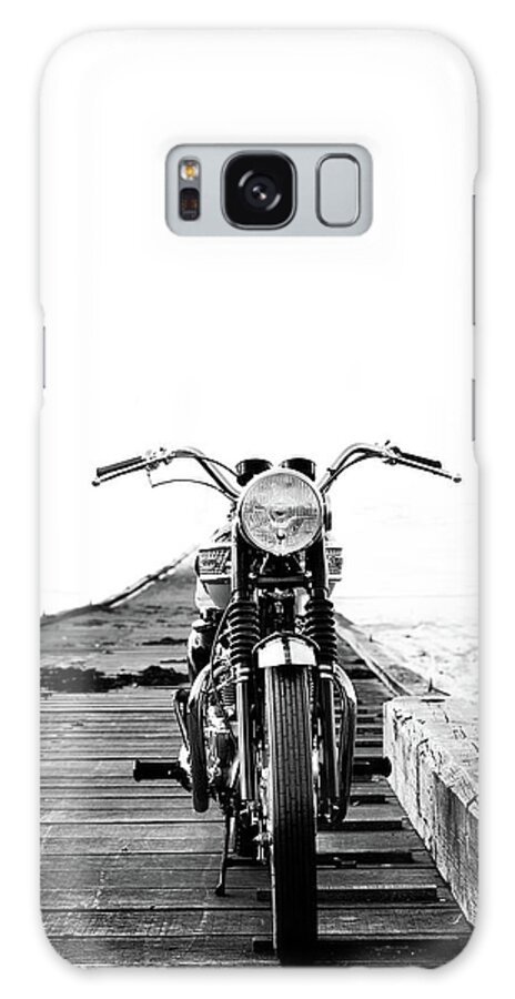 Motorcycle Galaxy Case featuring the photograph The Solo Mount by Mark Rogan