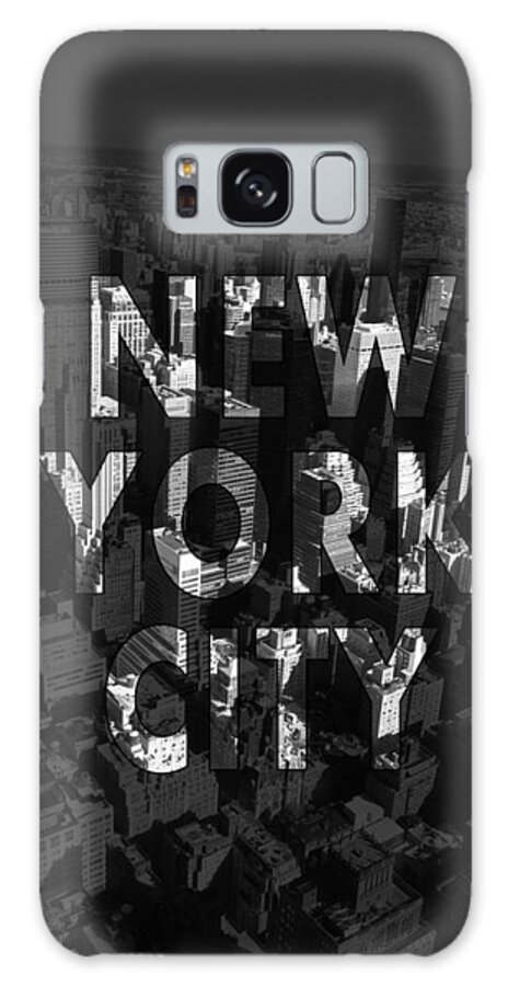 New York Galaxy Case featuring the photograph New York City - Black by Nicklas Gustafsson