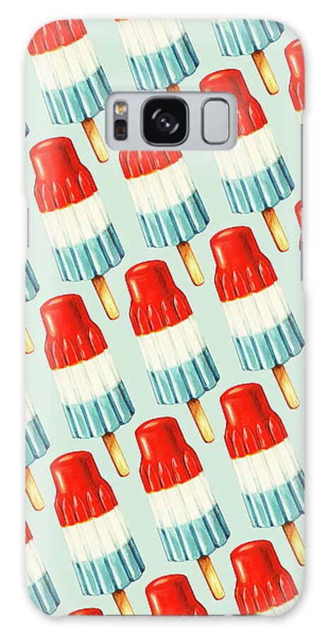 Popsicle Galaxy Case featuring the painting Bomb Pop Pattern by Kelly Gilleran