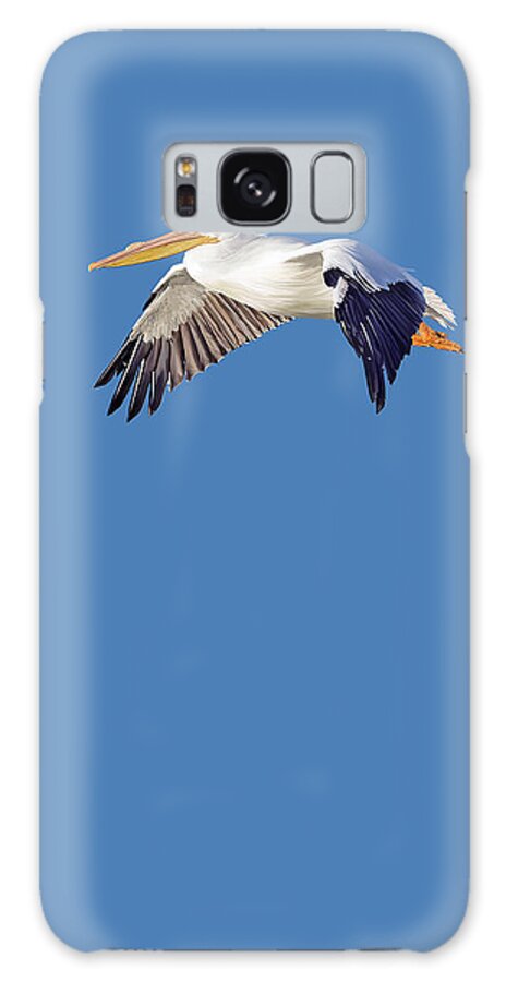 Illustration Galaxy Case featuring the mixed media Blue Series 003 by Rob Snow