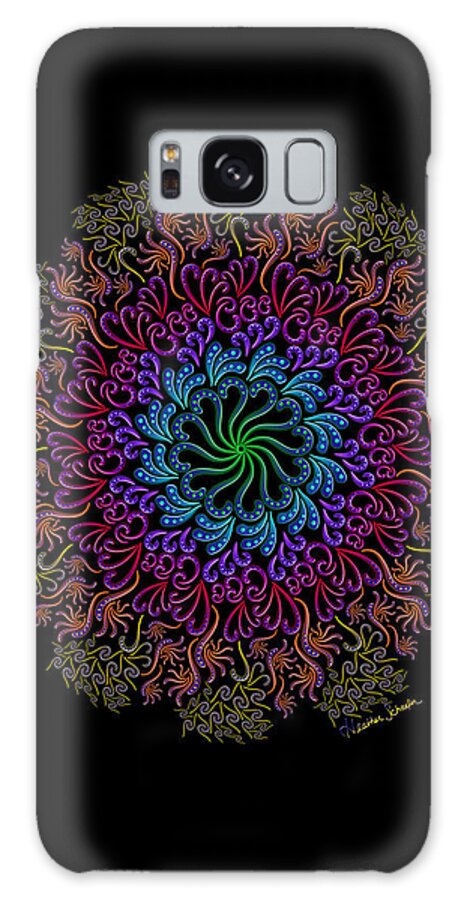 Artsytoo Galaxy Case featuring the digital art Splendid Spotted Swirls by Heather Schaefer