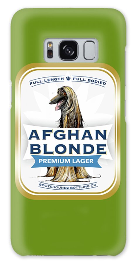 Beer Galaxy Case featuring the drawing Afghan Blonde Premium Lager by John LaFree