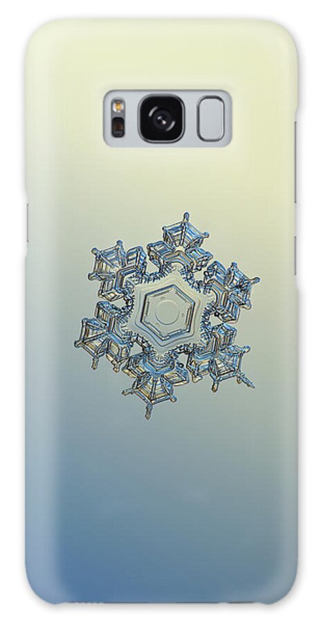 Snowflake Galaxy Case featuring the photograph Snowflake photo - Iron crown by Alexey Kljatov