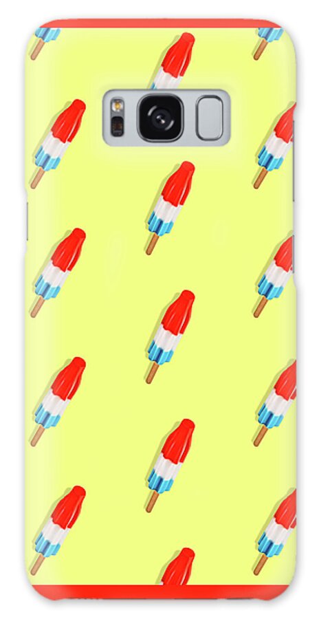Rocket Pop Galaxy Case featuring the painting Rocket Pop Pattern by Little Bunny Sunshine