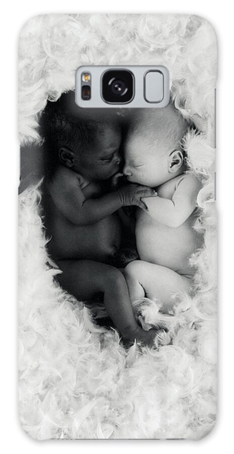 Black And White Galaxy Case featuring the photograph Angels by Anne Geddes